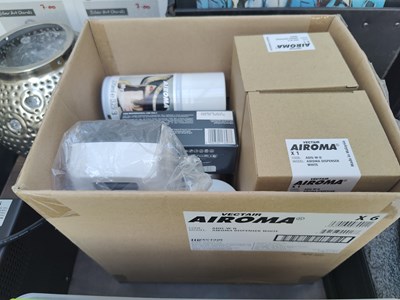 Lot 199 - Box containing vectair airoma air freshener dispensers and accessories