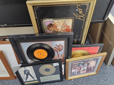 Lot 149 - Qty of Elvis Framed Memorabilia Pictures