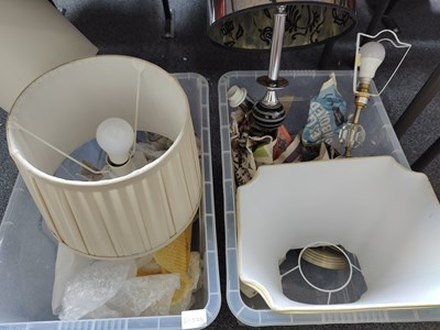 Lot 175 - Qty of Bedside lamps in 2 boxes
