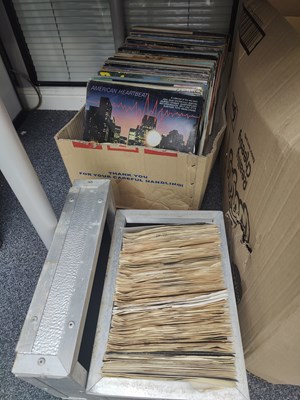 Lot 182 - 2 boxes of vinyl records