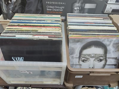 Lot 25 - 2 boxes containing qty of Vinyl records