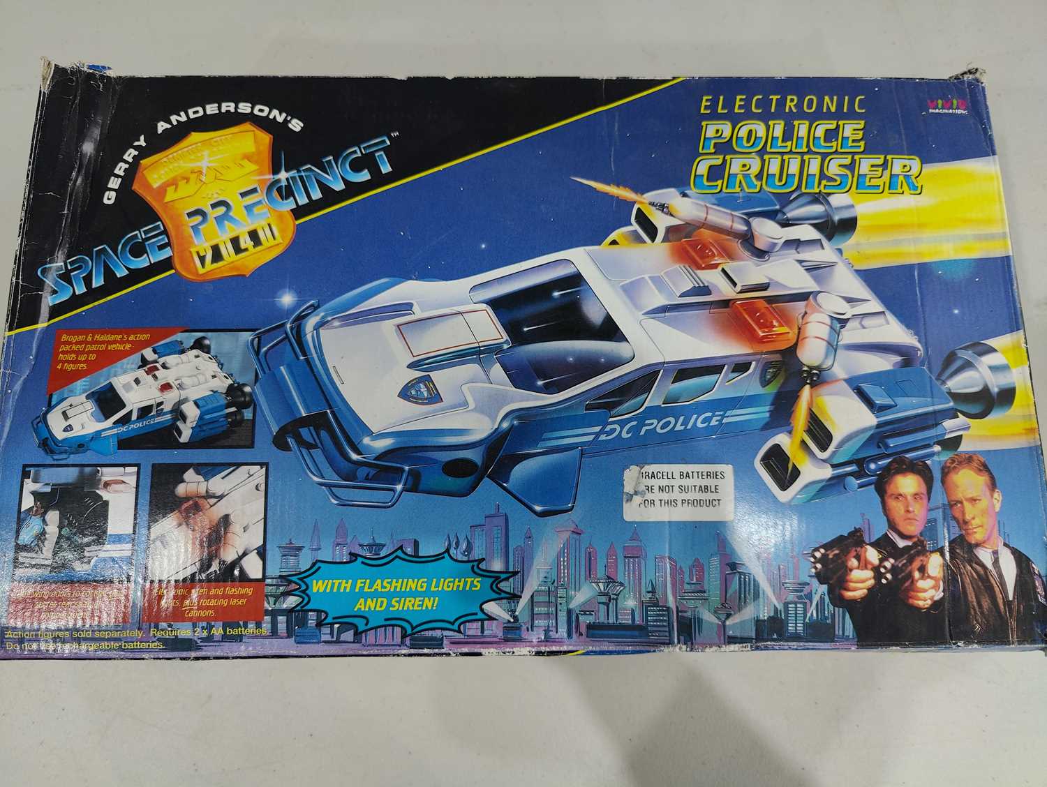 Lot 76 - Gerry Anderson space precinct 2041 toy police cruiser retro