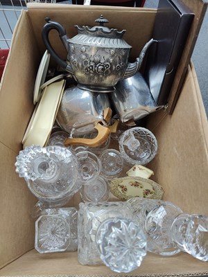 Lot 170 - Collection of misc including epns and cut glass