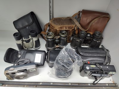 Lot 75 - Large qty of Binoculars & Cameras